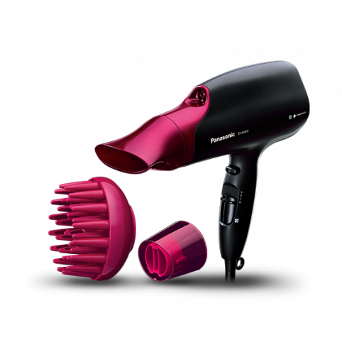Panasonic Nano Hair Dryer, 2000 Watt Professional Blow Dryer for Smooth, Shiny Hair with 3 Attachments Quick Dry Nozzle
