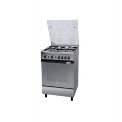 INDESIT Gas Freestanding Cooker, 60x60cm, 4 Gas Burner
